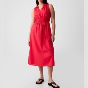GAP Linen Maxi Dress with Smocked Waist, Size XXL